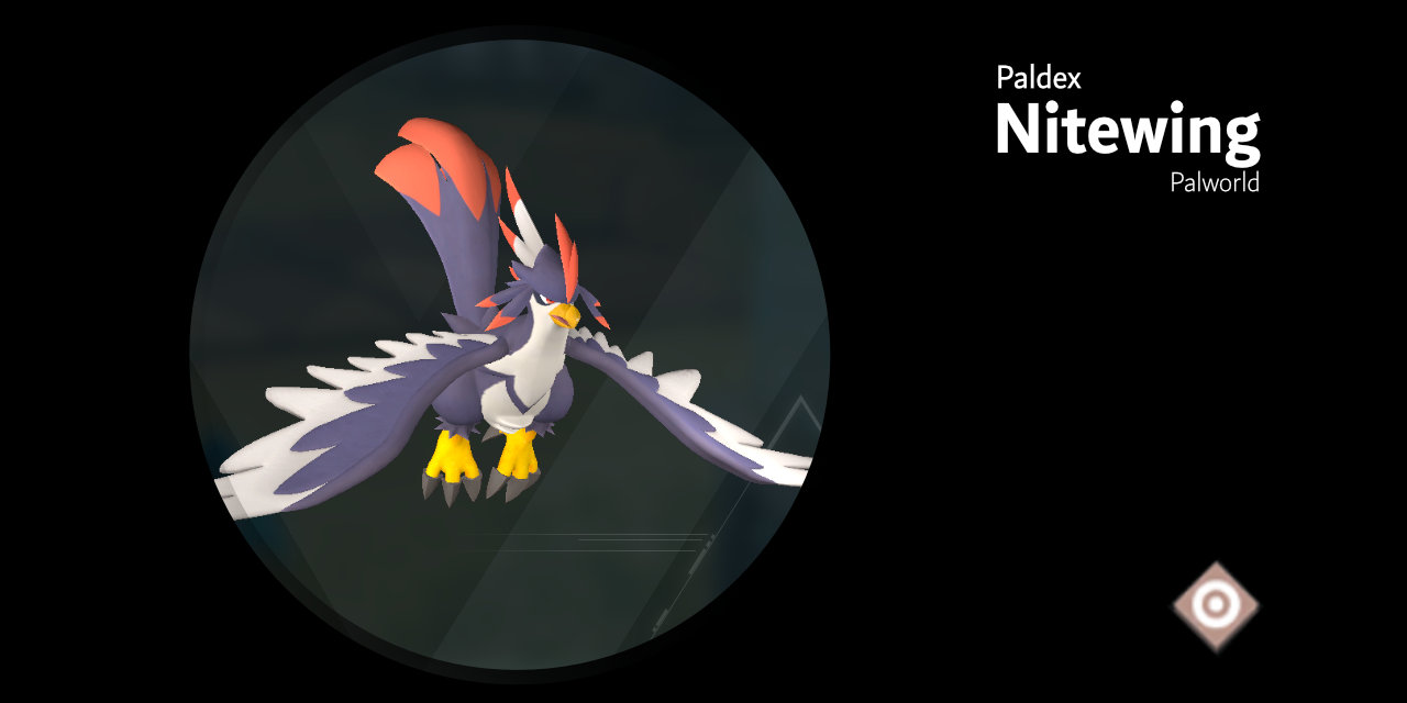 Nitewing 038 – Palworld Active Skills, Location, Breeding Pairs, & Drops