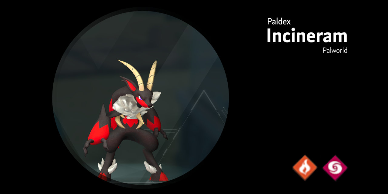 Incinram 040 – Palworld Active Skills, Location, Breeding Pairs, & Drops