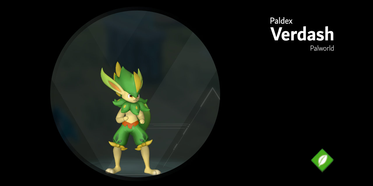 Verdash 077- Palworld Active Skills, Location, Breeding Pairs, & Drops