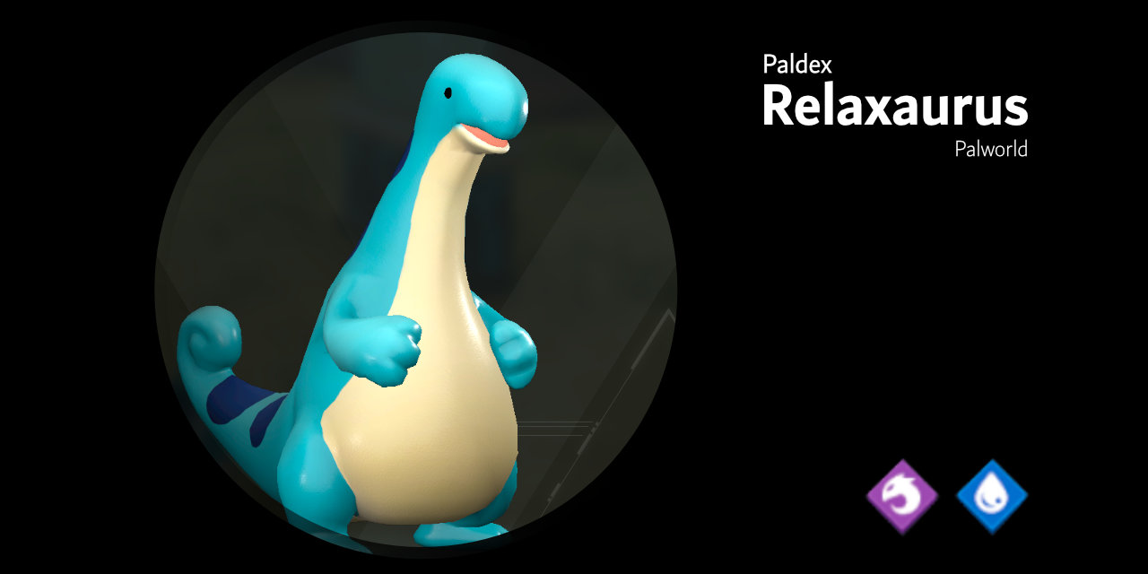 Relaxaurus 085 – Palworld Active Skills, Location, Breeding Pairs, & Drops