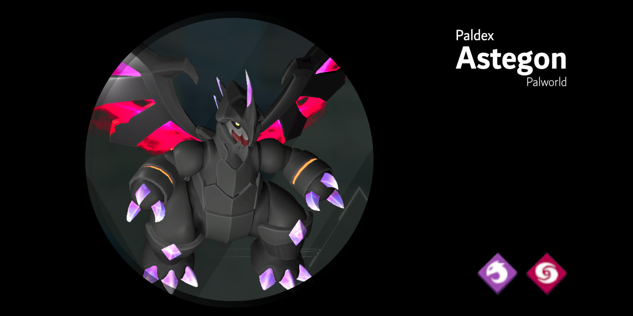 Astegon 098 – Palworld Active Skills, Location, Breeding Pairs, & Drops