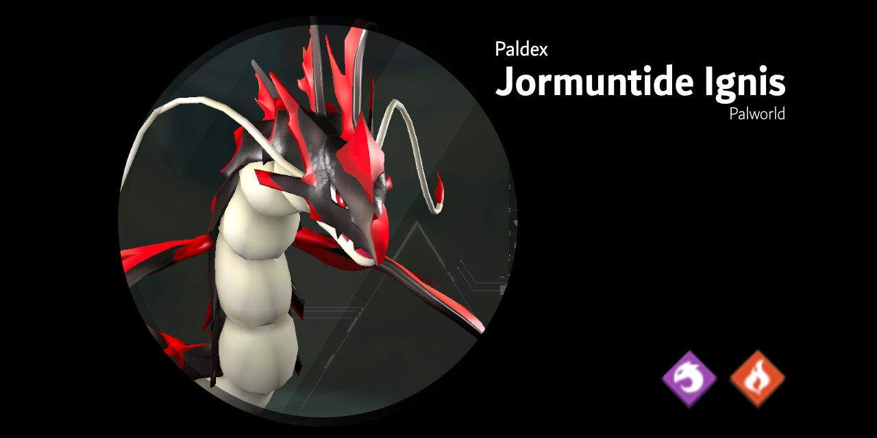 Jormuntide Ignis 101B – Palworld Active Skills, Location, Breeding Pairs, & Drops