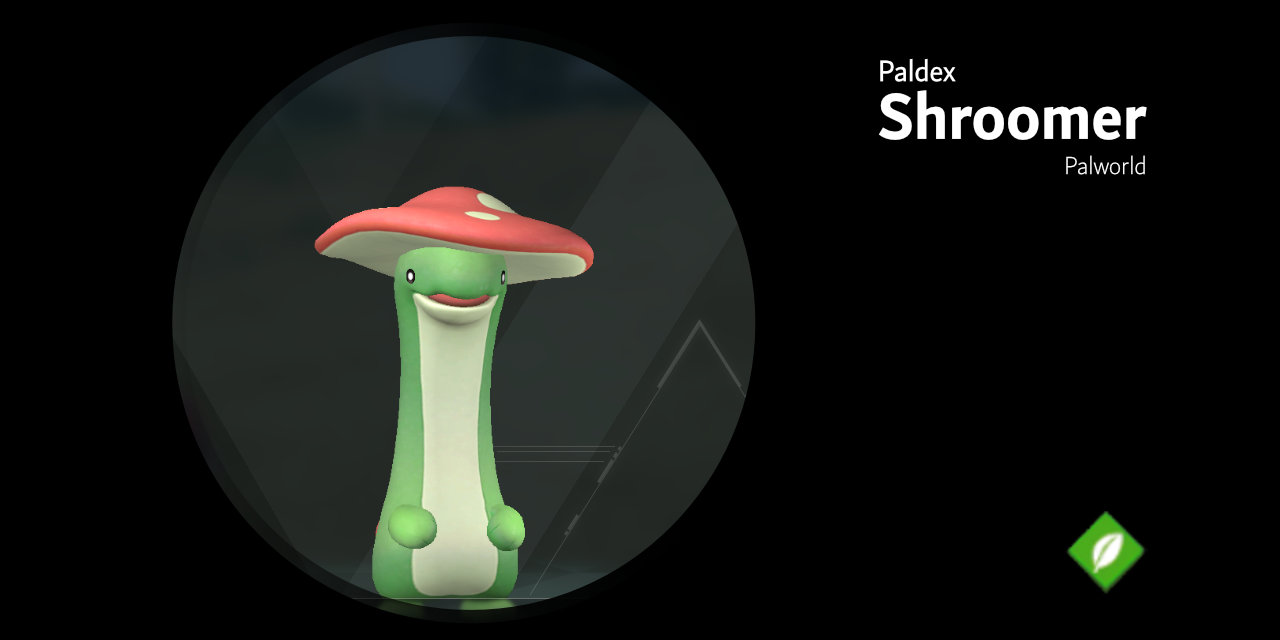 Shroomer 116 – Palworld Active Skills, Location, Breeding Pairs, & Drops